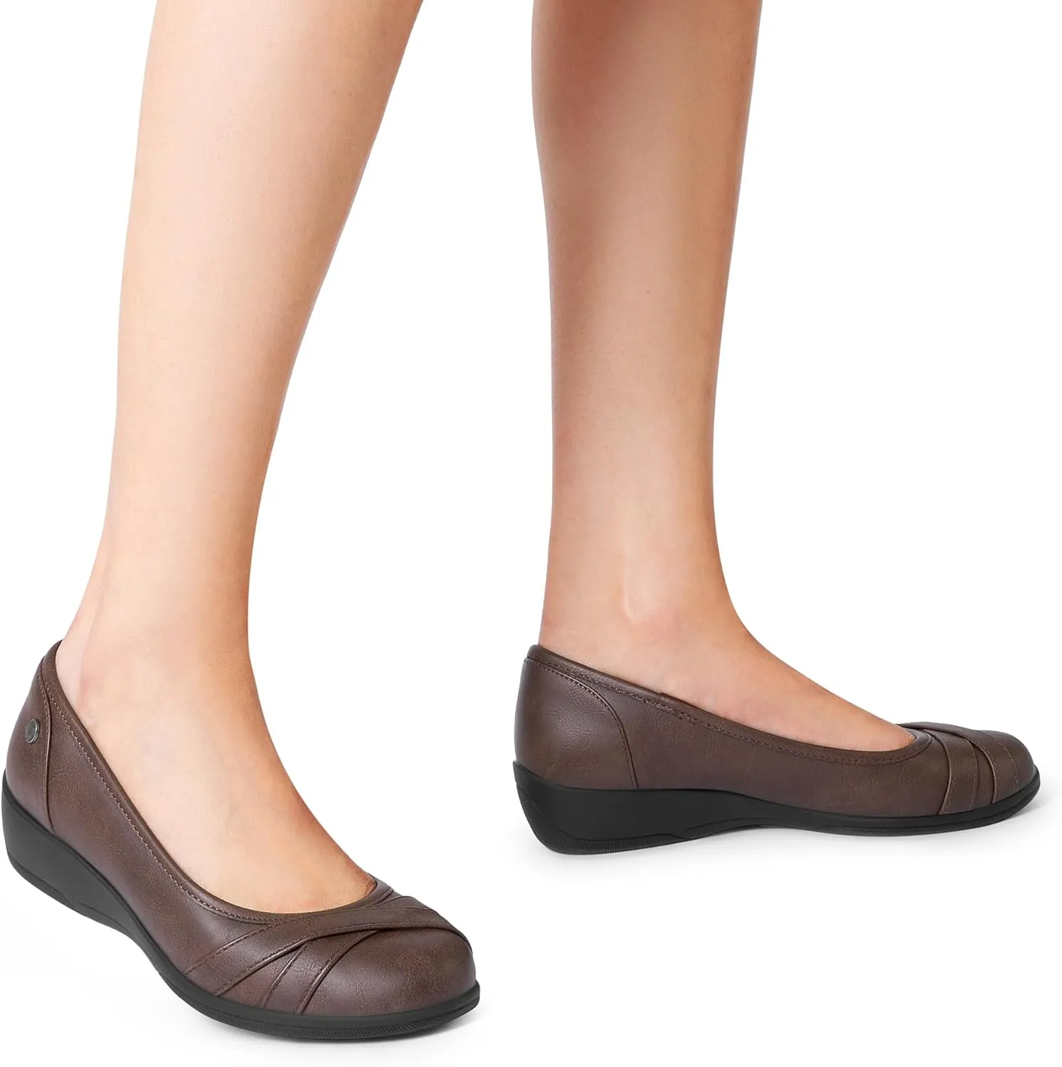 DREAM PAIRS Women's Ballet Flats Business Office Work Dress Shoes Comfortable Dressy Flats for Women