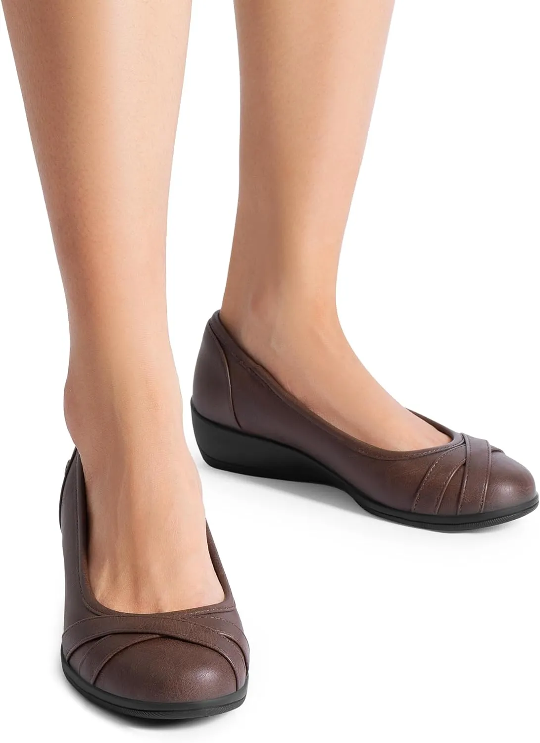 DREAM PAIRS Women's Ballet Flats Business Office Work Dress Shoes Comfortable Dressy Flats for Women