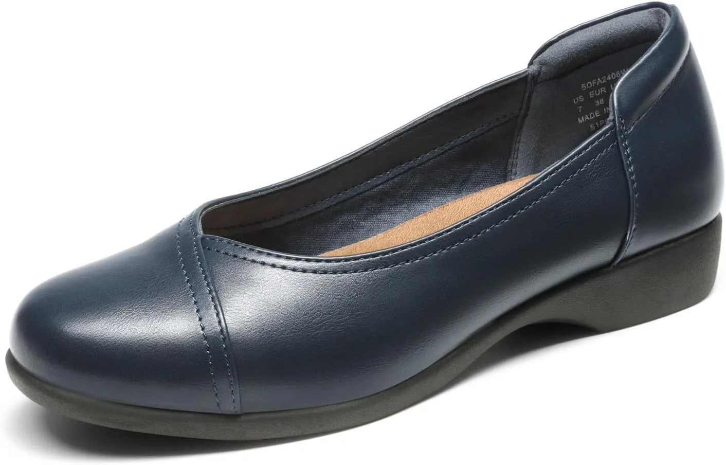 DREAM PAIRS Womens Ballet Flats, Comfortable Slip On Business Office Dress Shoes for Women Dressy and Work with 3D Molded Insole