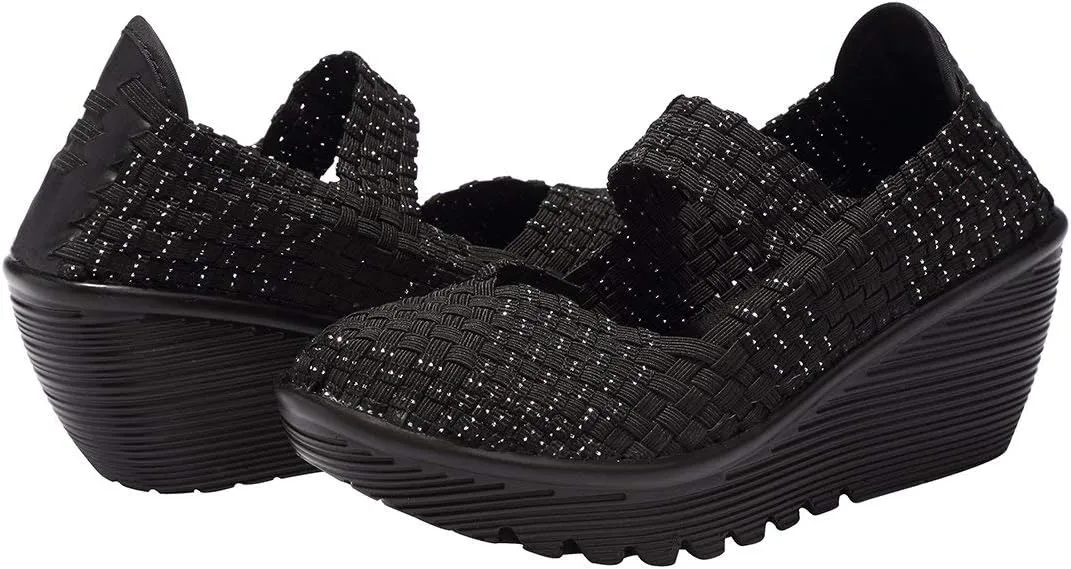 EnllerviiD Women's Wedge Mary Jane Sandals