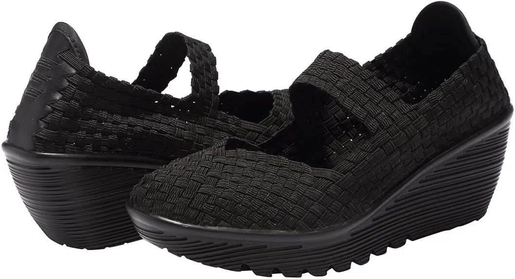 EnllerviiD Women's Wedge Mary Jane Sandals