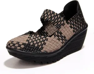 EnllerviiD Women's Wedge Mary Jane Sandals