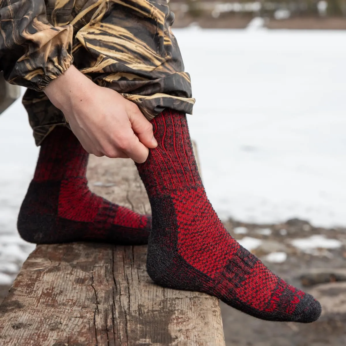 Extra Cushion Alpaca Boot Socks – Mid-Calf Thermal Socks for Men & Women | Moisture-Wicking, Breathable, Warm Outdoor Fit