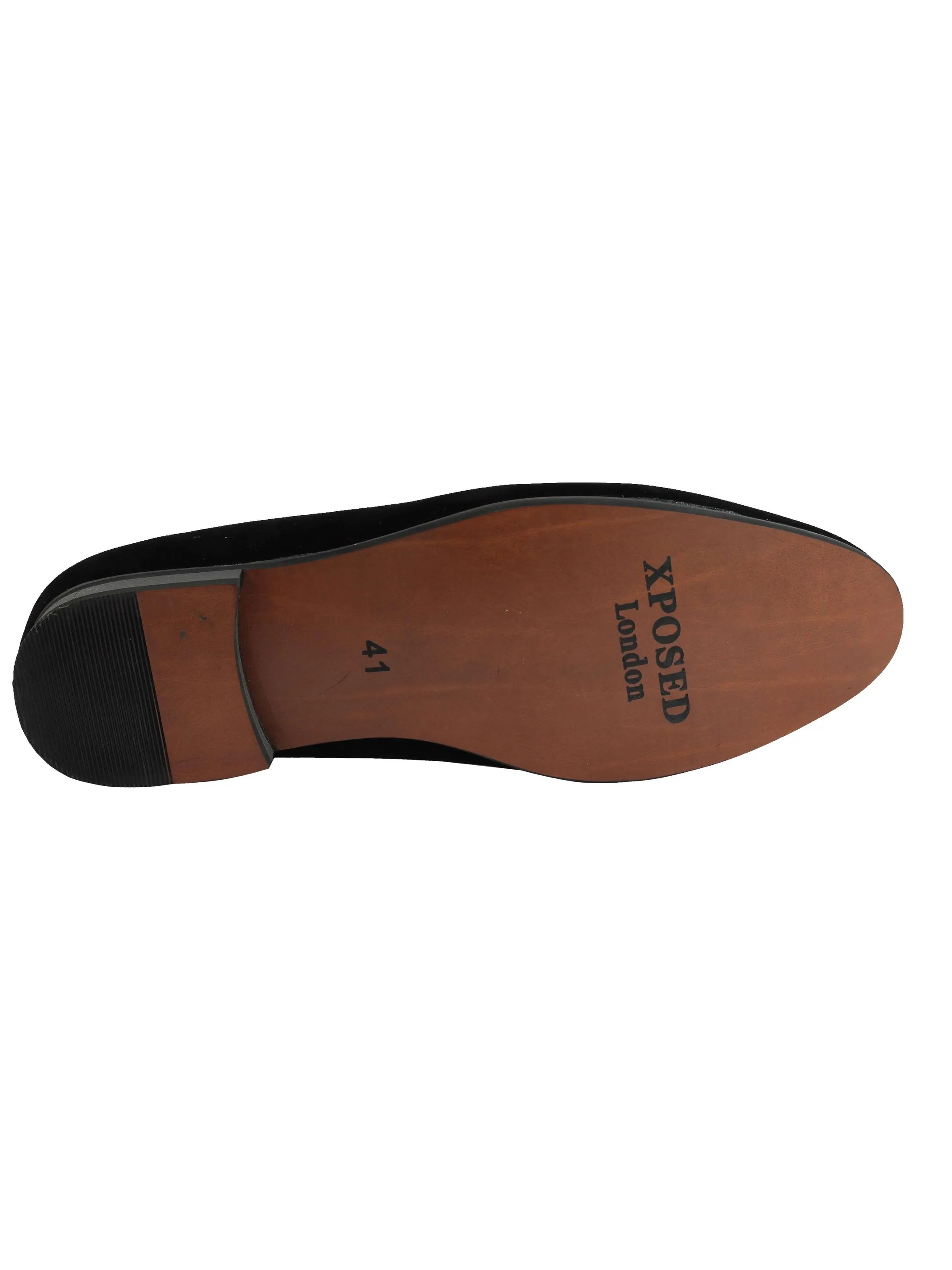 FAUX VELVET EMBROIDERY SUEDE LEATHER LOAFERS
