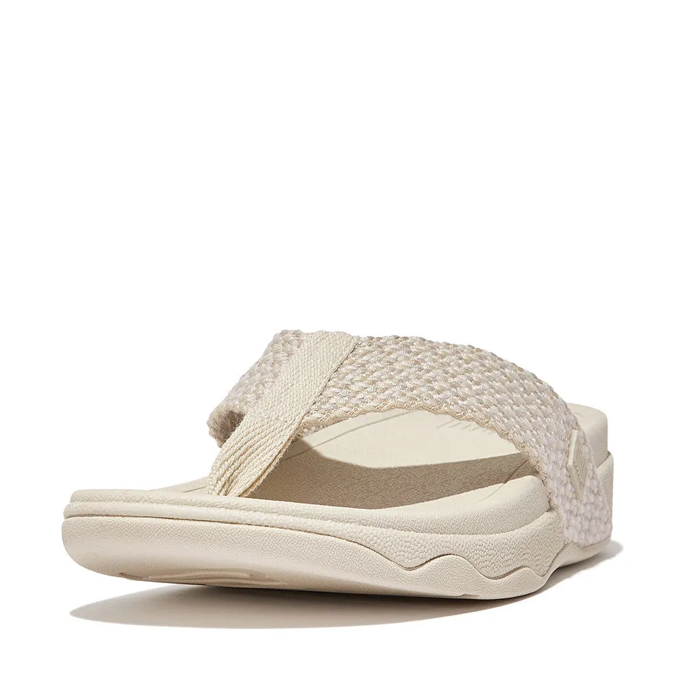 FitFlop Surfa Multi-Tone Webbing Toe-Post Sandals - Paris Beige