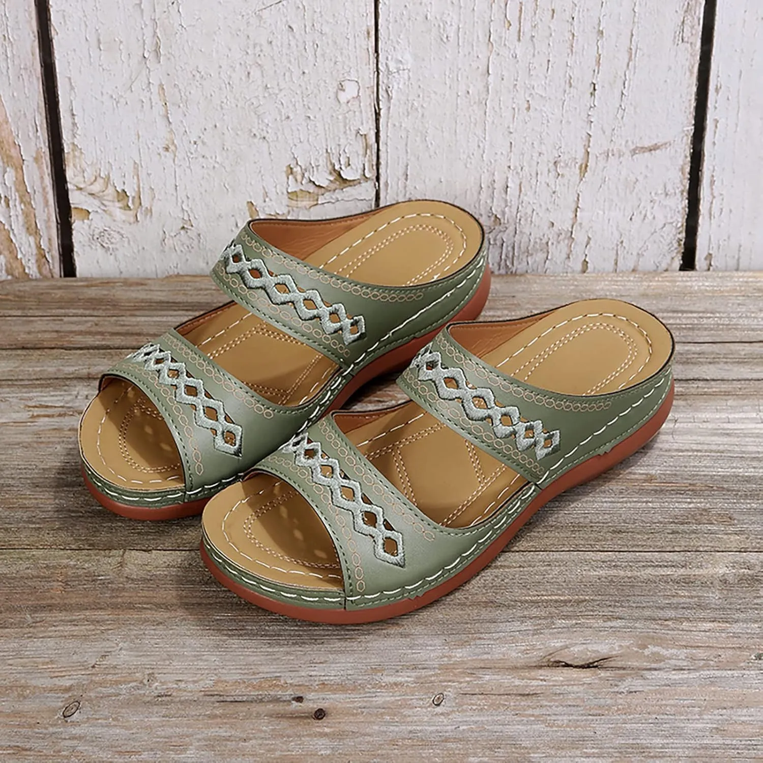Flip Flops Arch Support Womens Platform Sandals Women Chunky Heel 2023 Sandals for Woman
