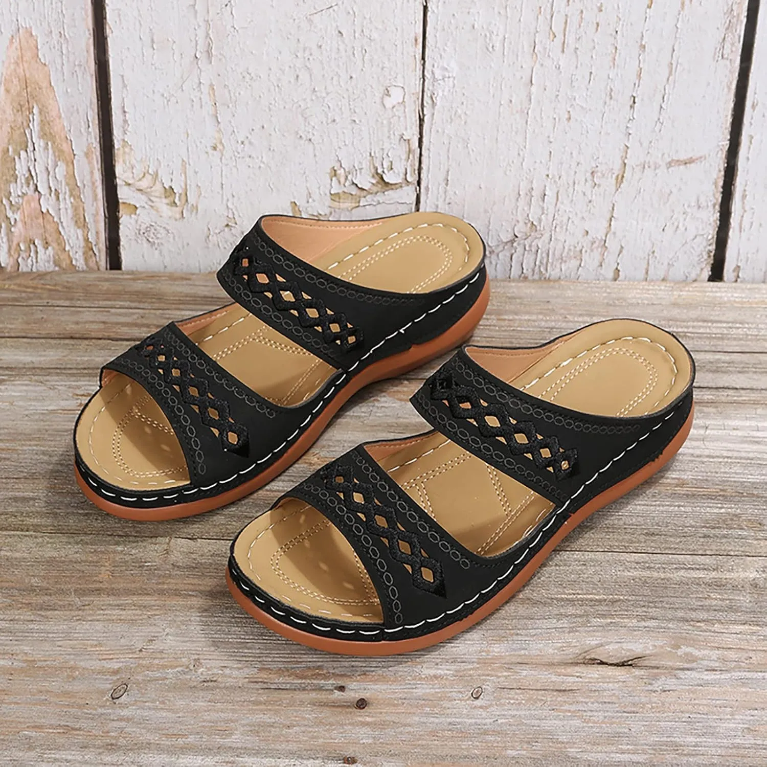 Flip Flops Arch Support Womens Platform Sandals Women Chunky Heel 2023 Sandals for Woman