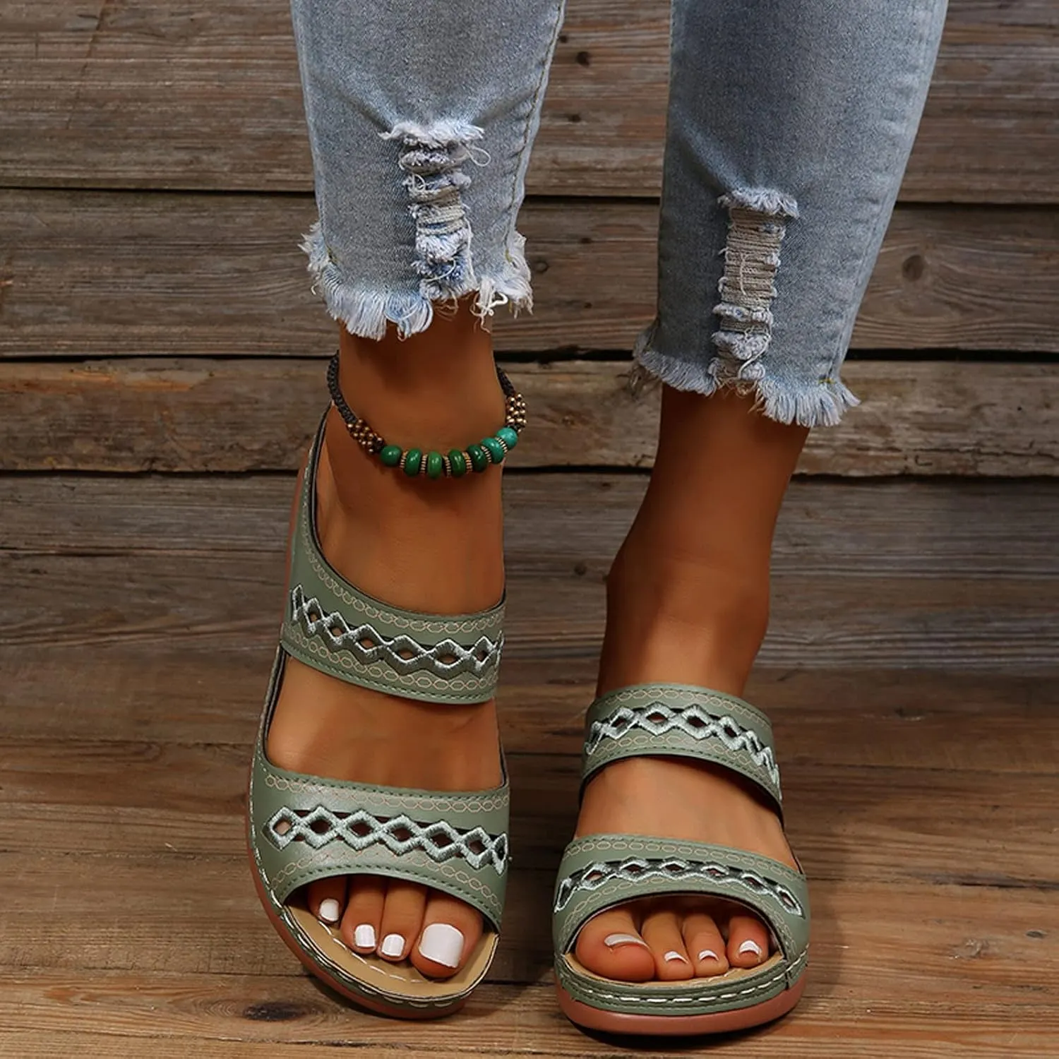 Flip Flops Arch Support Womens Platform Sandals Women Chunky Heel 2023 Sandals for Woman