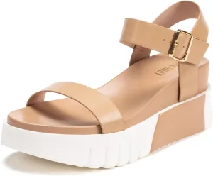 Frank Mully Women's Platform Sandals Open Toe Ankle Strap Buckle Adujustable Casual Platform Sandals Shoes