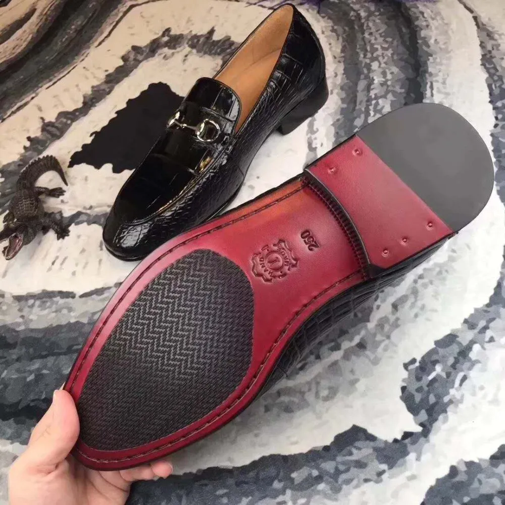 GENUINE CROCODILE HORSEBIT LOAFERS