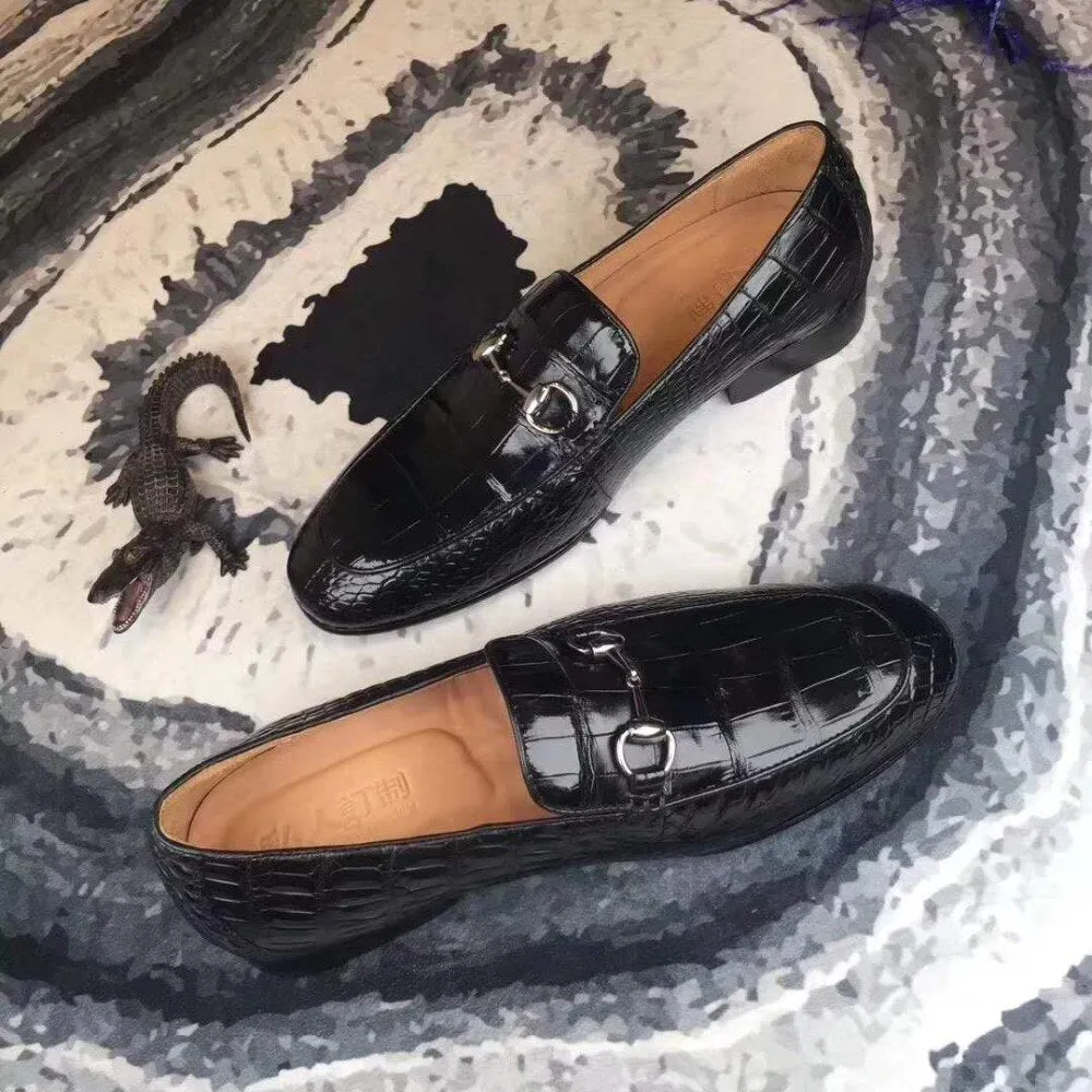GENUINE CROCODILE HORSEBIT LOAFERS