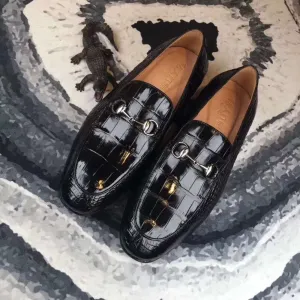 GENUINE CROCODILE HORSEBIT LOAFERS