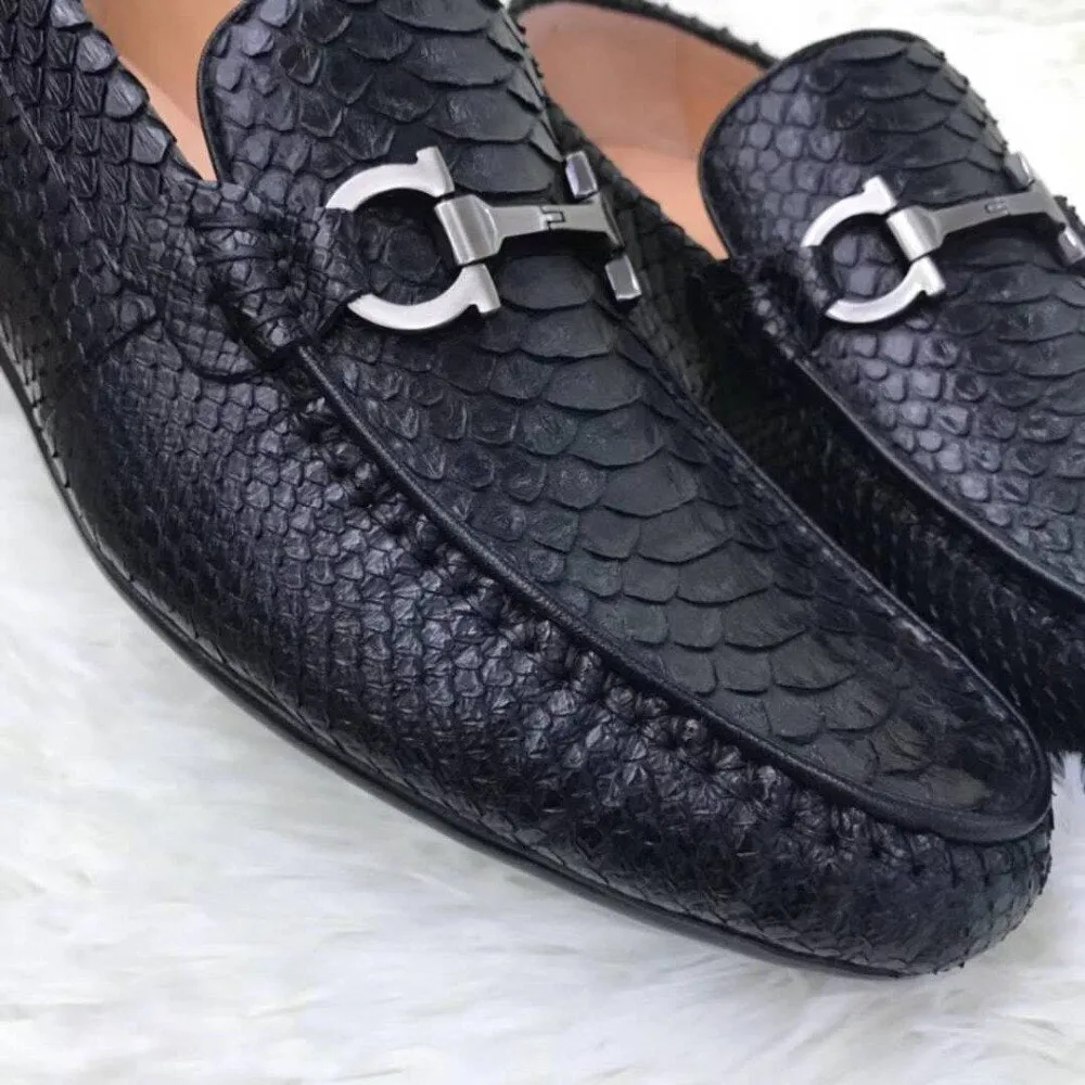 GENUINE PYTHON HORSEBIT LOAFERS