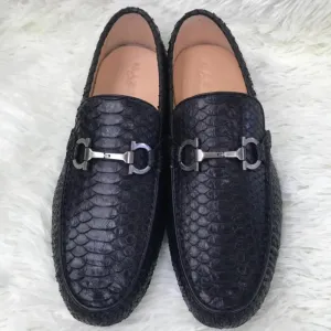 GENUINE PYTHON HORSEBIT LOAFERS