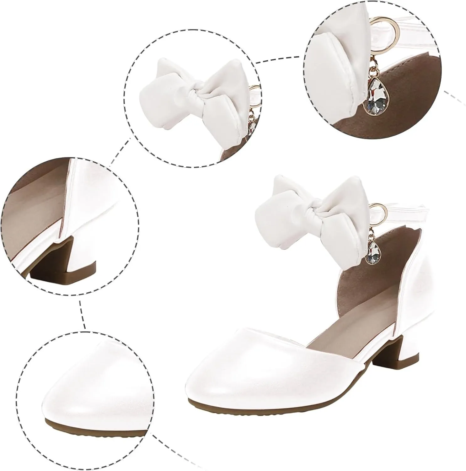 Girls Shoes Little Girl Hollow Bow Sandals Children Dance Performance Dress High Heels Easter Toddler Girls Sandals