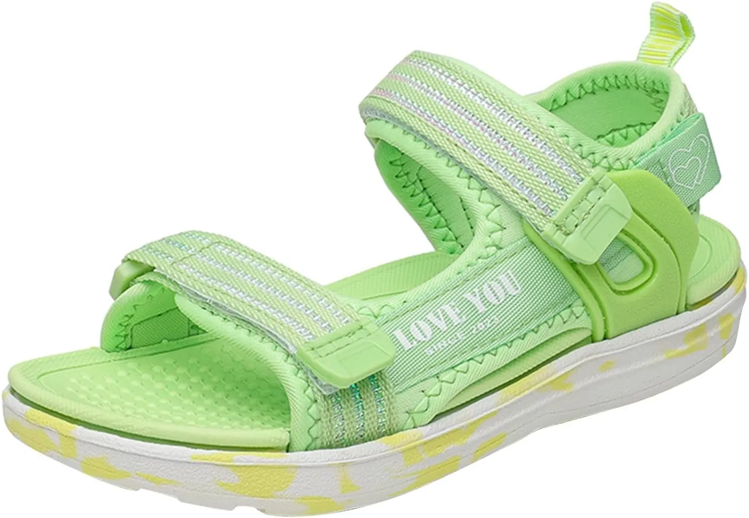 Girl's Walking Sandals Kids Adjustable Straps Open Toe Sport Sandals Toddler Summer Anti-Slip Outdoor Casual Shoes
