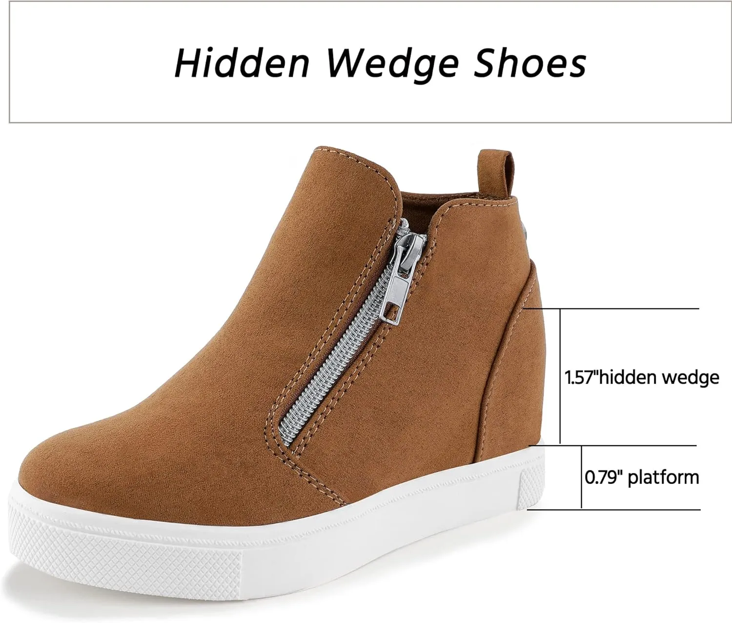 Girls Wedge Sneakers Kids Boots High Top Platform Shoes Littile Kids/Big Kids
