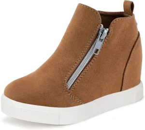Girls Wedge Sneakers Kids Boots High Top Platform Shoes Littile Kids/Big Kids