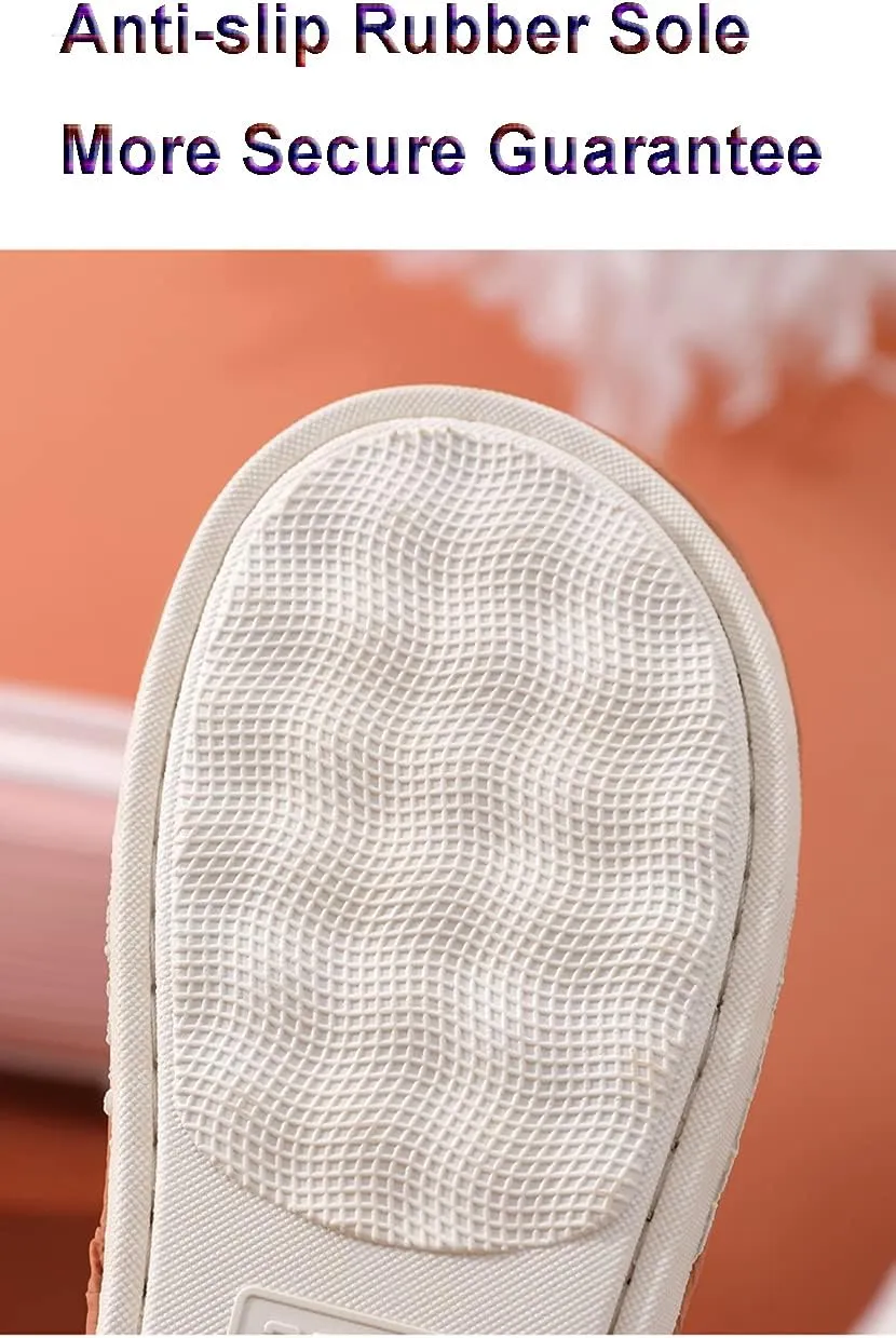 GREUS Unisex Indoor Slippers for Women Men Winter Warm Cozy Quilted Down Ankle Boots Memory Foam Snow Booties Shoes