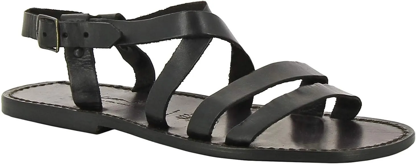 Handmade in Italy Franciscan Mens Sandals in Vintage Cuir Leather