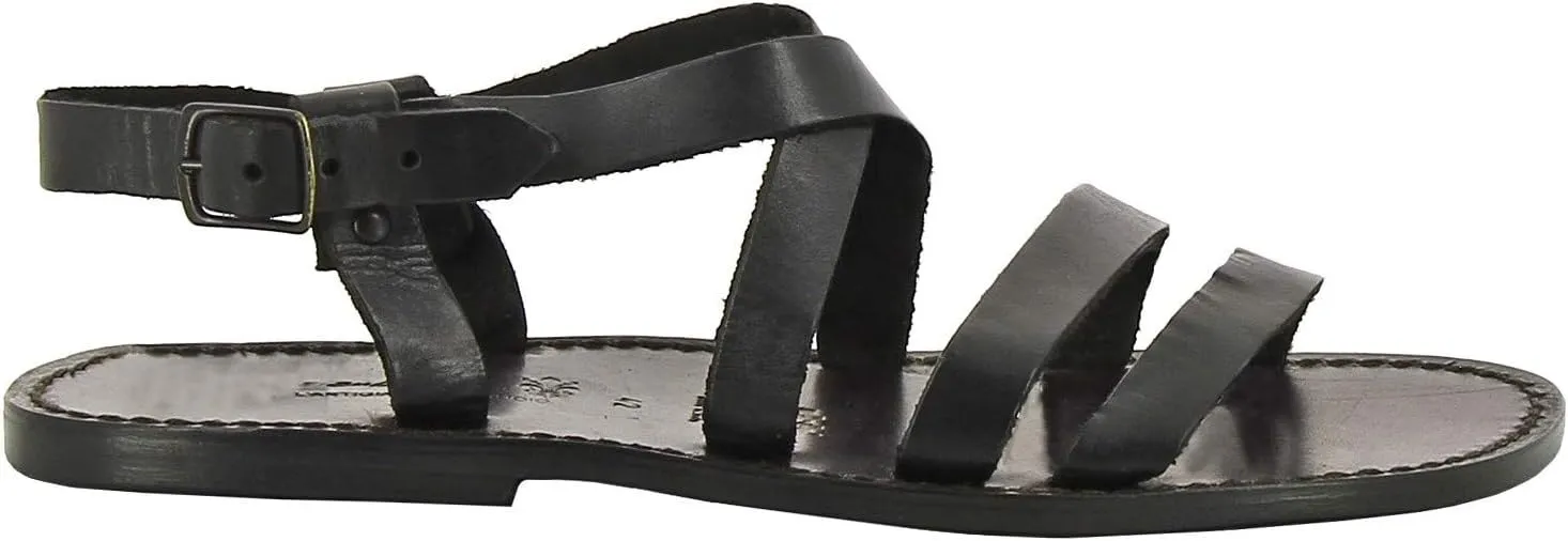 Handmade in Italy Franciscan Mens Sandals in Vintage Cuir Leather