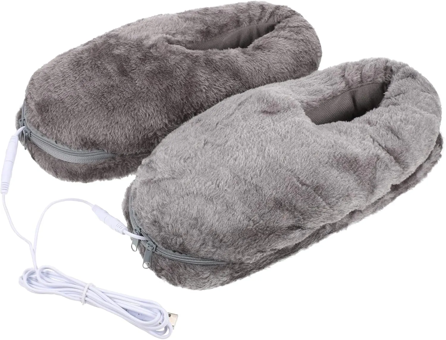 Heated Slippers Foot Warming Shoes Electric Warm Shoes Winter Footwear for Cold Days