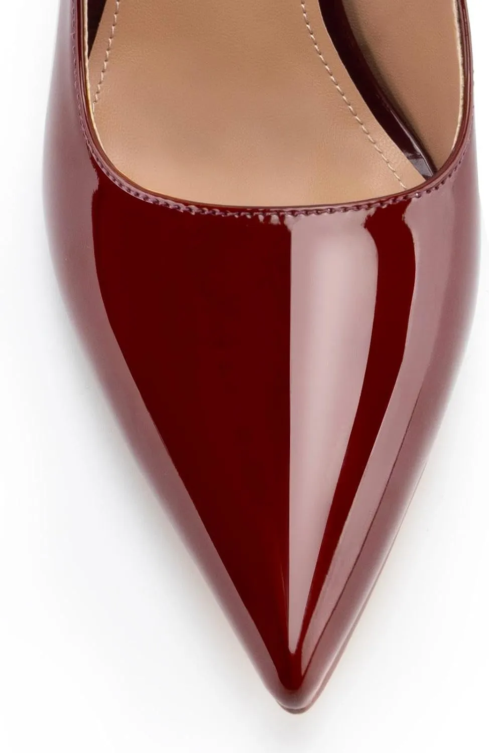 heelchic Women's Pumps Slingback Chunky Heels Closed Pointed Toe Comfortable Low Block Heel Slip-on Sandals Wedding Party Dress Shoes Work Pumps
