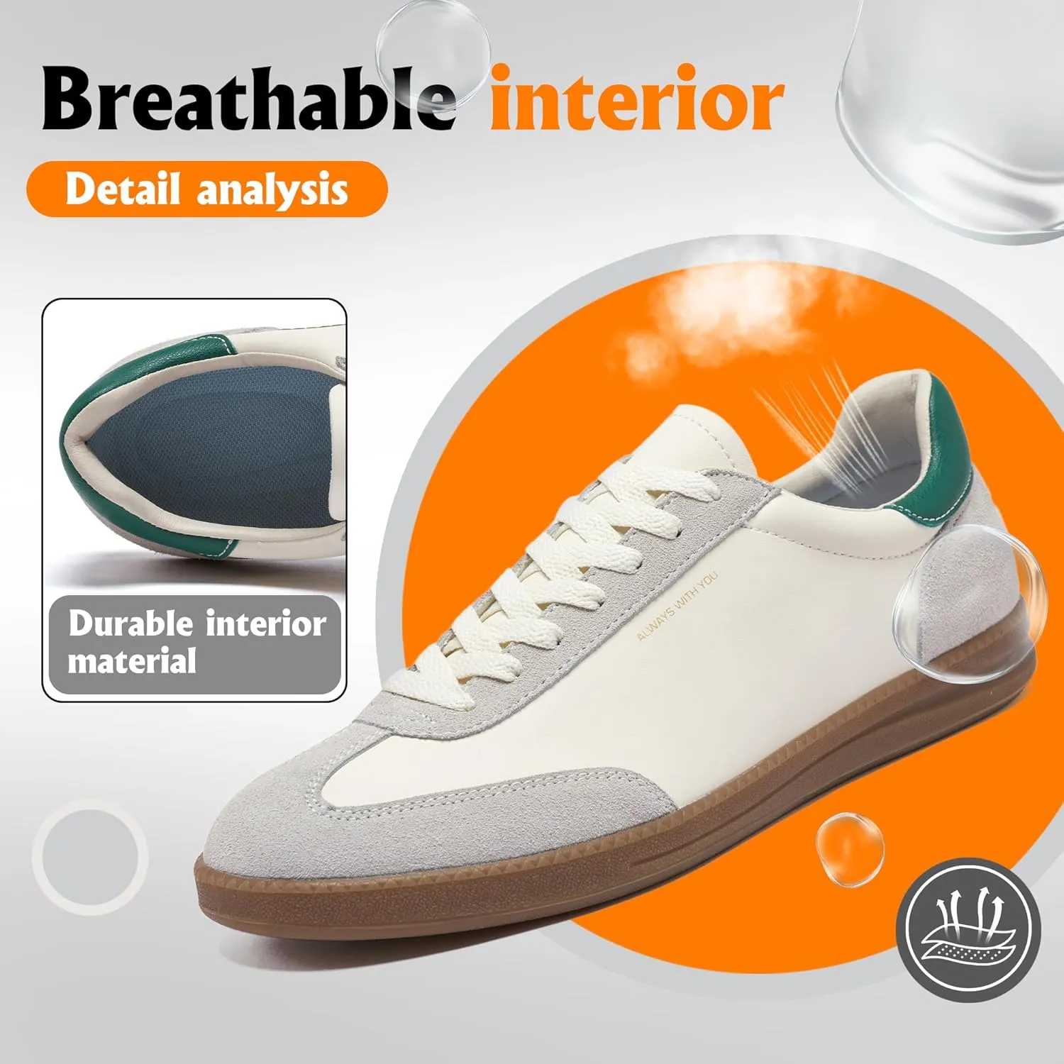 Hopelong Tennis Shoes Retro Leather Trainers Skateboarding Sneakers Shoes Casual Fashion Sneaker Lightweight for Women Men