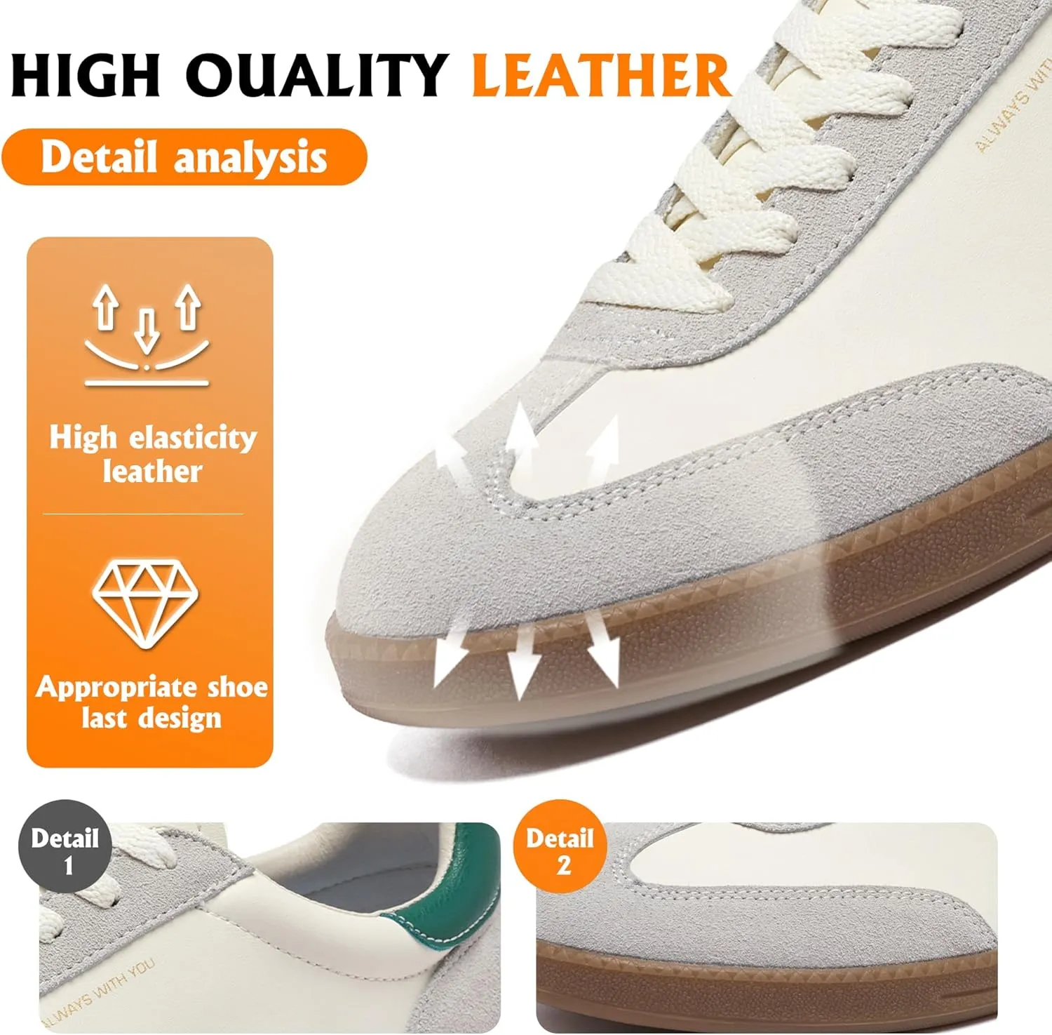 Hopelong Tennis Shoes Retro Leather Trainers Skateboarding Sneakers Shoes Casual Fashion Sneaker Lightweight for Women Men