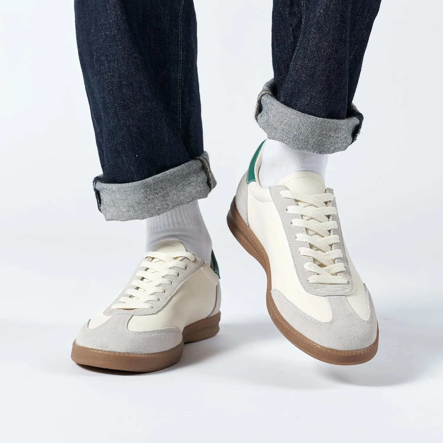 Hopelong Tennis Shoes Retro Leather Trainers Skateboarding Sneakers Shoes Casual Fashion Sneaker Lightweight for Women Men