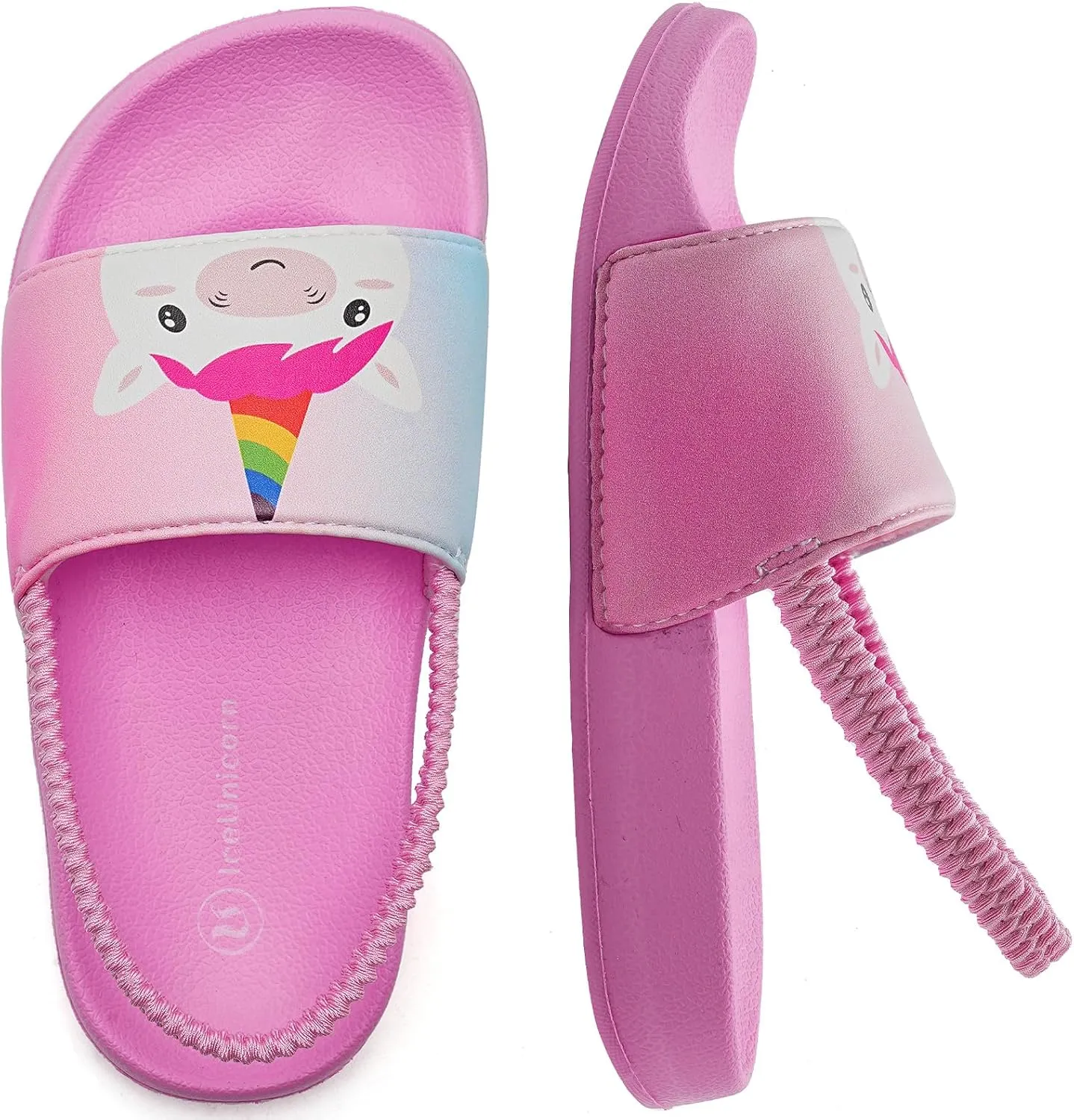 IceUnicorn Kids Girls Slide Sandals Toddler Slippers Boys Non-slip Summer Casual Beach Water Shoes for Indoor & Outdoor