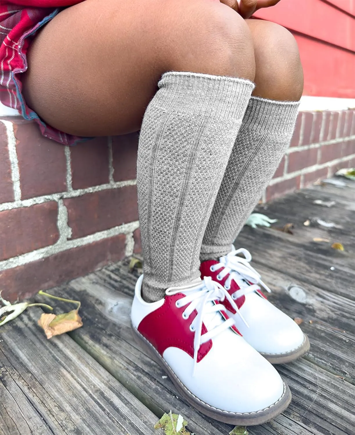 Jefferies Socks Girl's Rayon Derived from Bamboo School Uniform Ribbed Knee High Socks 2 Pair Pack