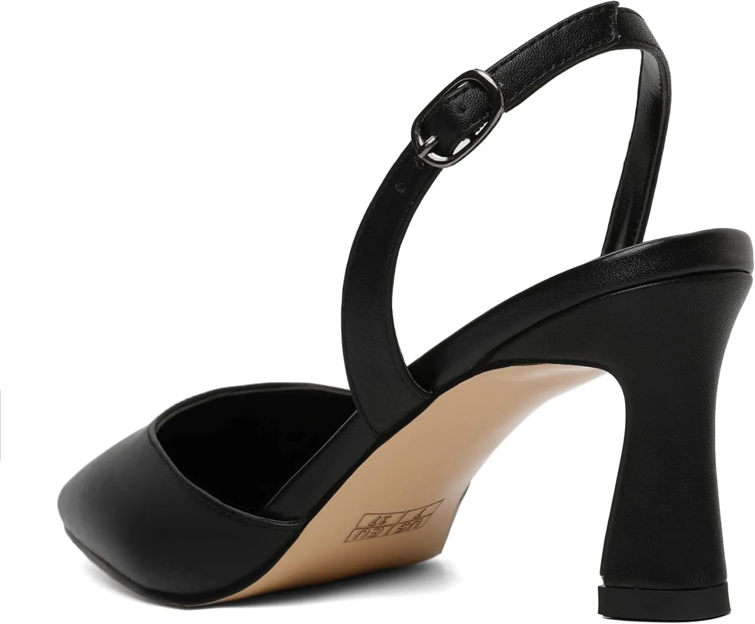 Joseywade Women Slingback Low Kitten Heel Pumps 2.5 Inch Heeled Sandals Closed Toe Ankle Strap Dress Shoes