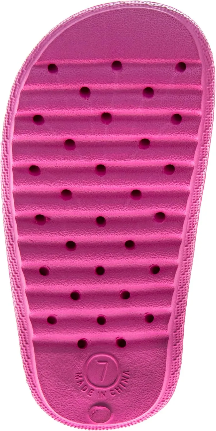 Josmo Kids Slides Open Toe Sandal - Frozen Minnie Mouse Stitch - Girls Sandals Slide SlipOn (sizes: 5-10 toddler)