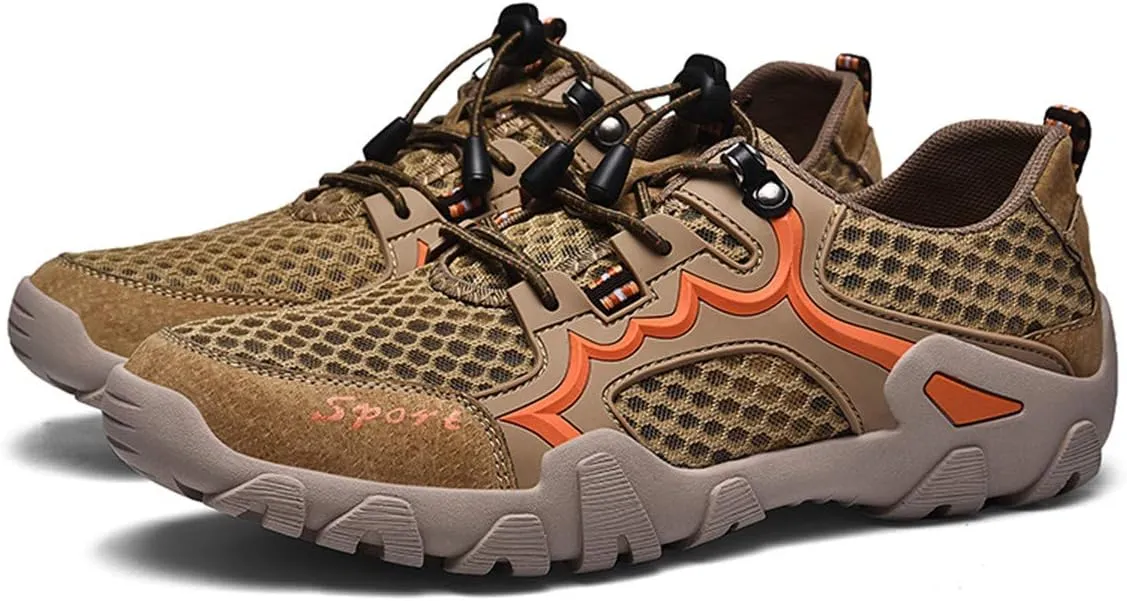 JOYVIP Men's Quick-Drying Swimming Aqua Beach Shoes Lightweight Mesh Hiking Sneakers