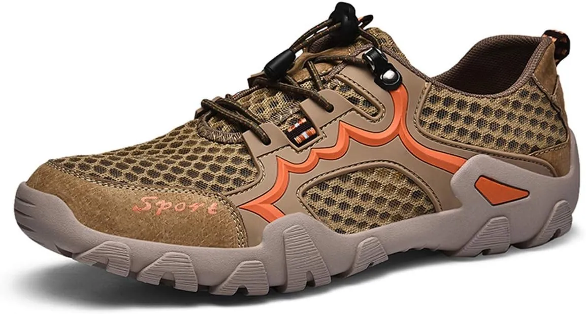 JOYVIP Men's Quick-Drying Swimming Aqua Beach Shoes Lightweight Mesh Hiking Sneakers