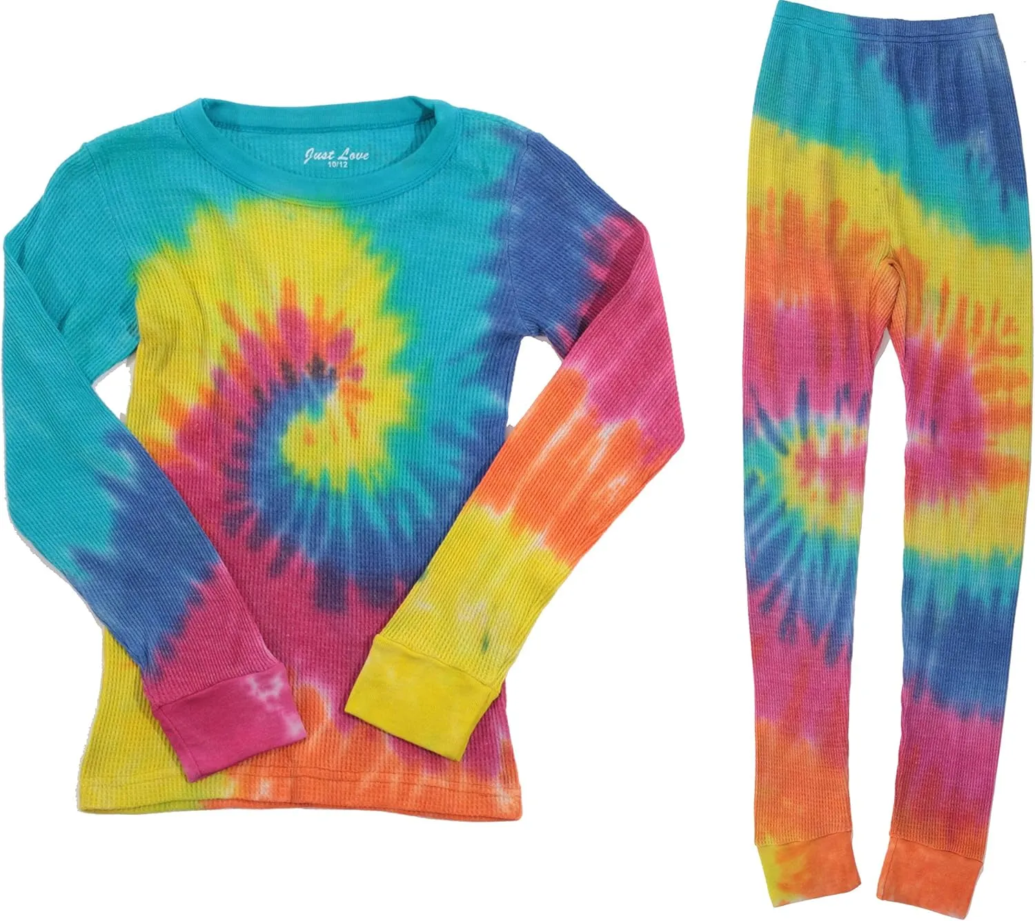 Just Love Tie Dye Mommy and Me Thermal Sets for Women & Children