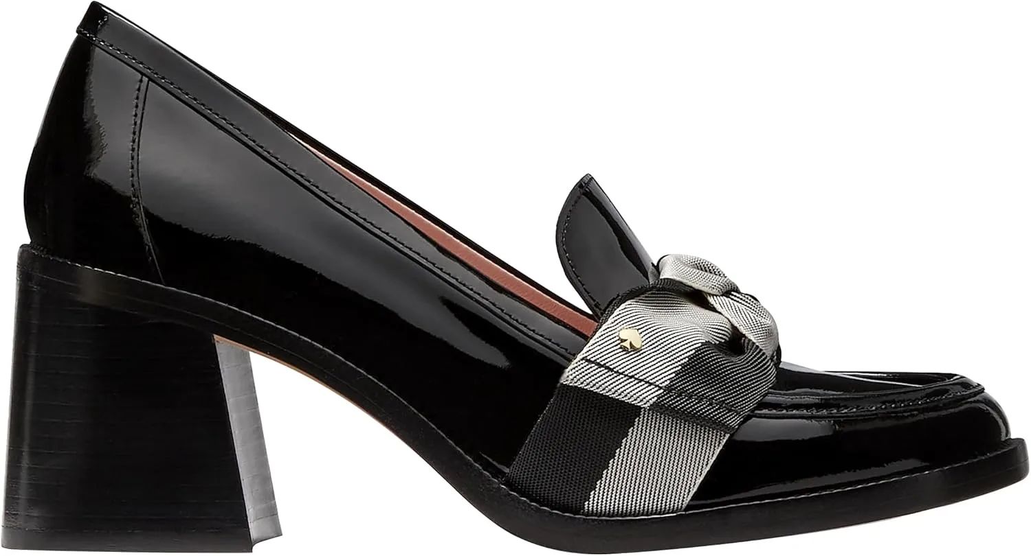 kate spade new york Women's Leandra Loafer Pumps, Black Multi, 7