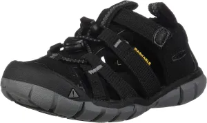 KEEN Seacamp 2 CNX Closed Toe Sandals, Black/Steel Grey, 8 US Unisex Big Kid