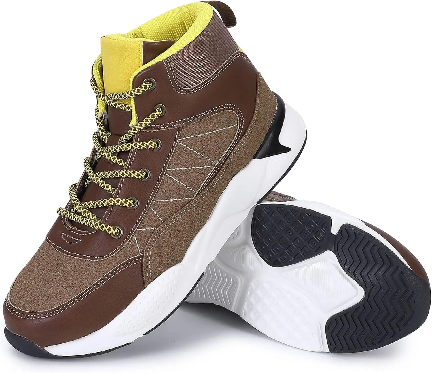 Kids Outdoor Hiking Boots - Anti-Slip Trail Sneakers for Boys in Dark Blue