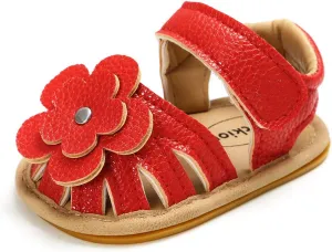 KIDSUN Baby Infant Girls Boys Sandals Non Slip Rubber Sole Summer Beach Outdoor First Walker Crib Shoes