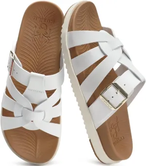 KuaiLu Gladiator Sandals for Women with Comfortable Arch Support Summer Beach Walking Fisherman Slides Boho Outfits Slip on Cushion Shoes Indoor Outdoor