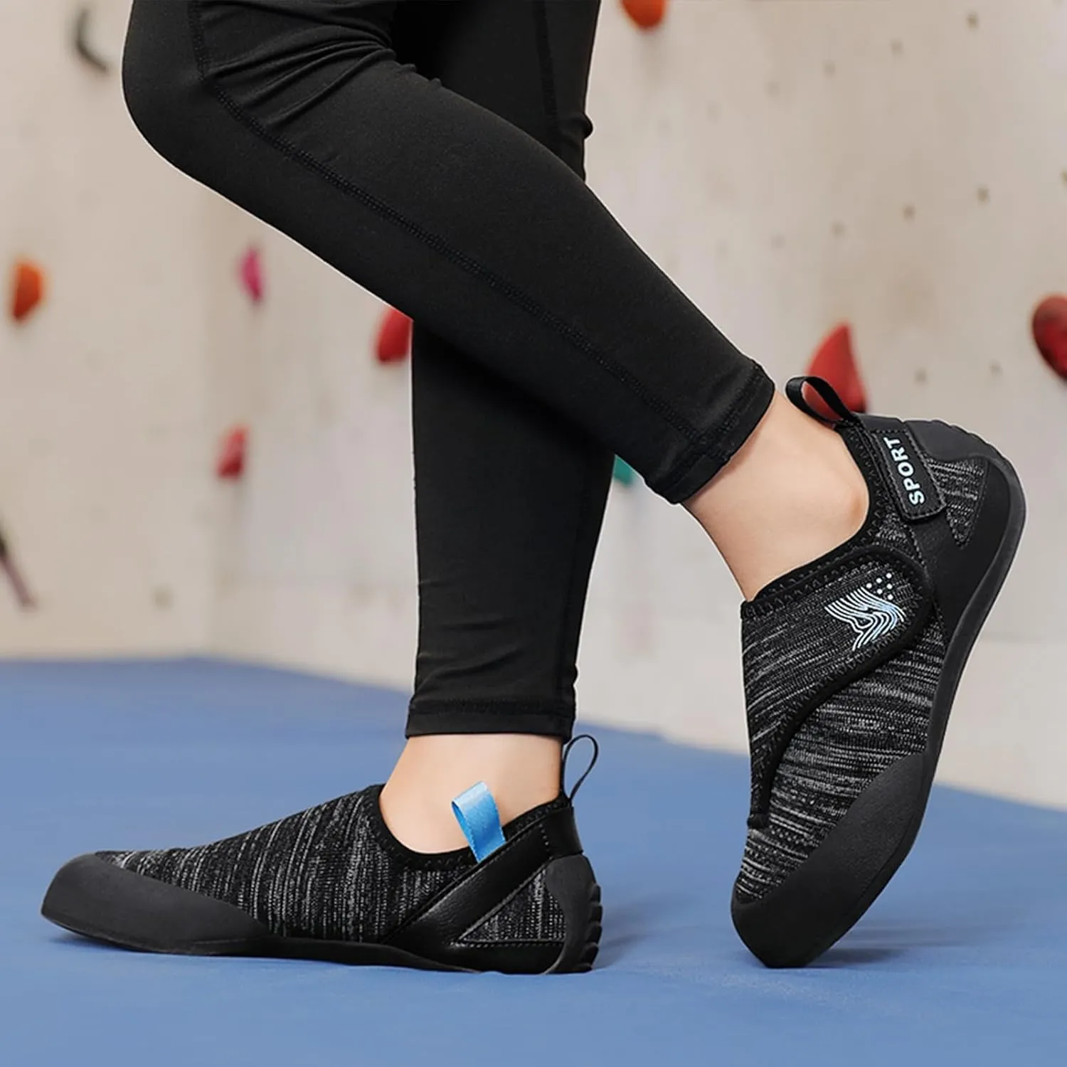 Ladies Rock Climbing Shoes, Non-Slip Indoor Climbing Shoes Mesh Breathable Climbing Sneakers for Womens Bouldering