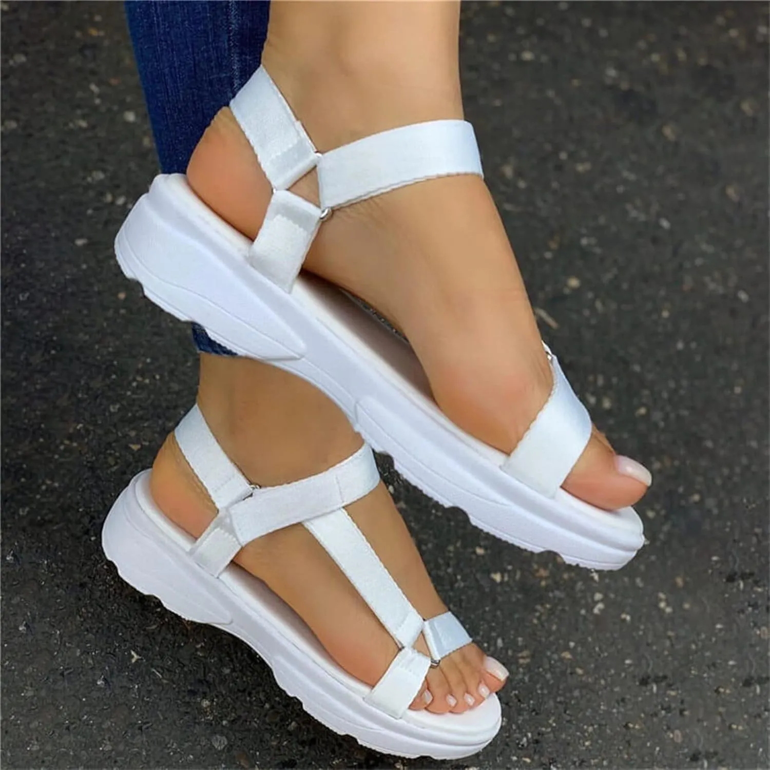Ladmiple Sandals Women Dressy,Womens 2023 Boho Flats Sandal Open Toe Slippers Flip Flops Summer Casual Roman Beach Shoes