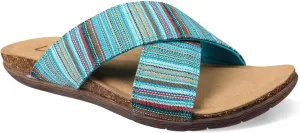 Lamo Women's Leyla Sandals – Cross Strap Shock absorbing rubber and cork outsole for Superior Comfort, Stylish Southwestern Inspired and Convenient Women's Sandals