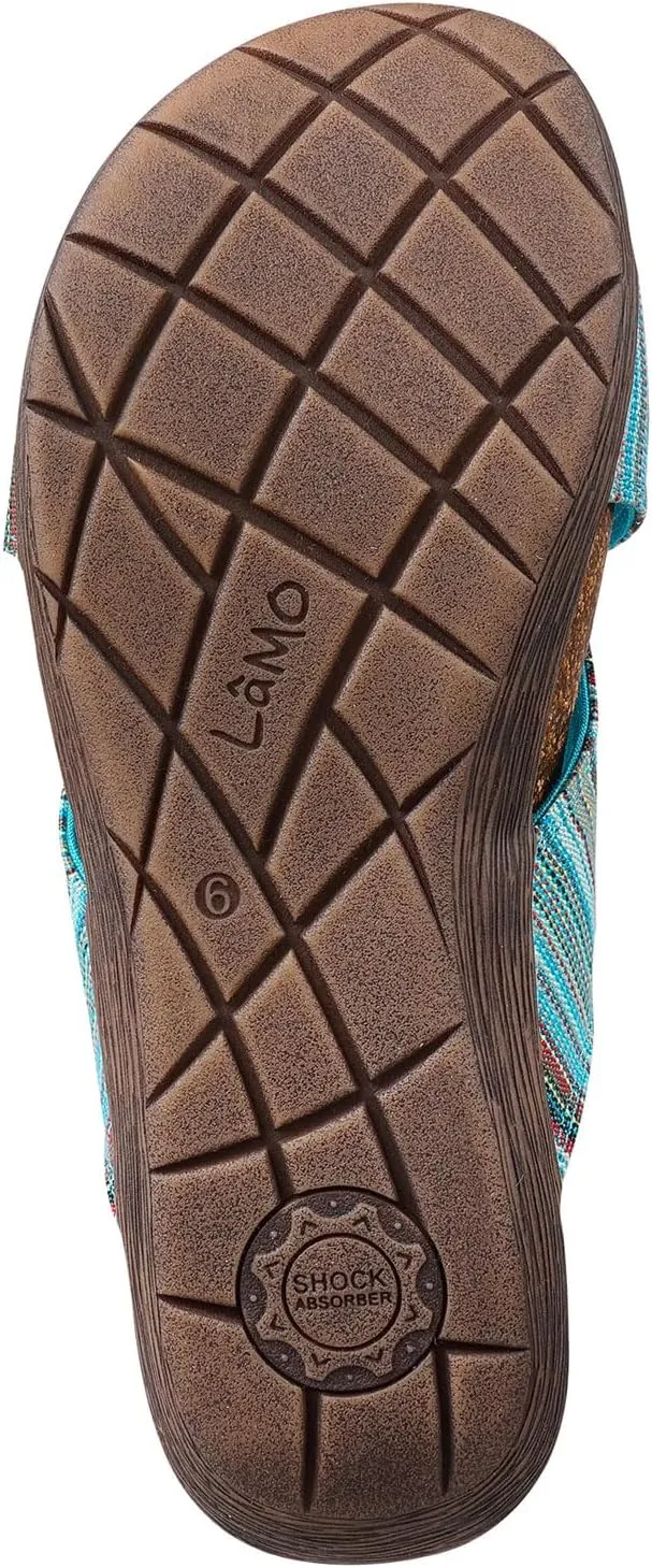 Lamo Women's Leyla Sandals – Cross Strap Shock absorbing rubber and cork outsole for Superior Comfort, Stylish Southwestern Inspired and Convenient Women's Sandals