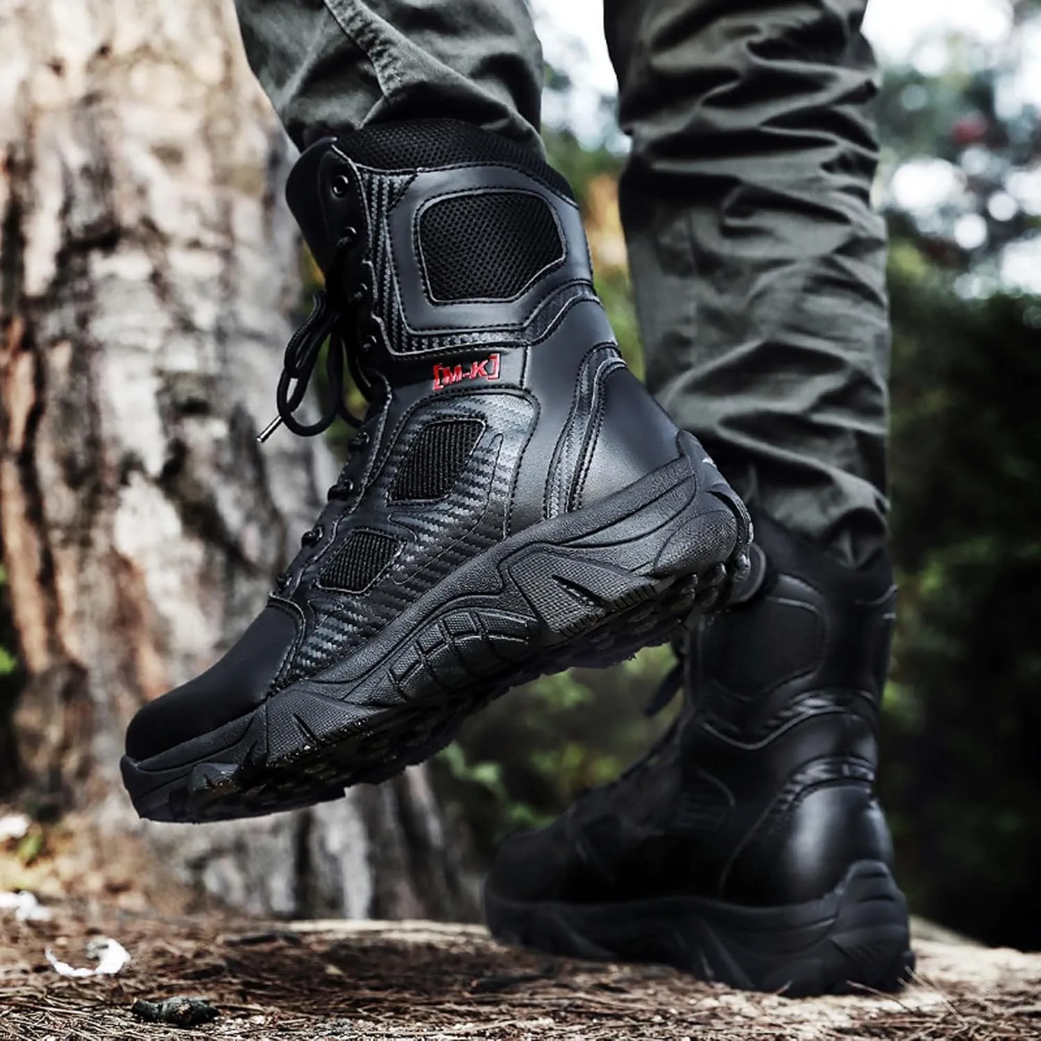 Large size field training, battlefield training, military boots, combat boots, snow boots, men's shoesSteel toe shoes