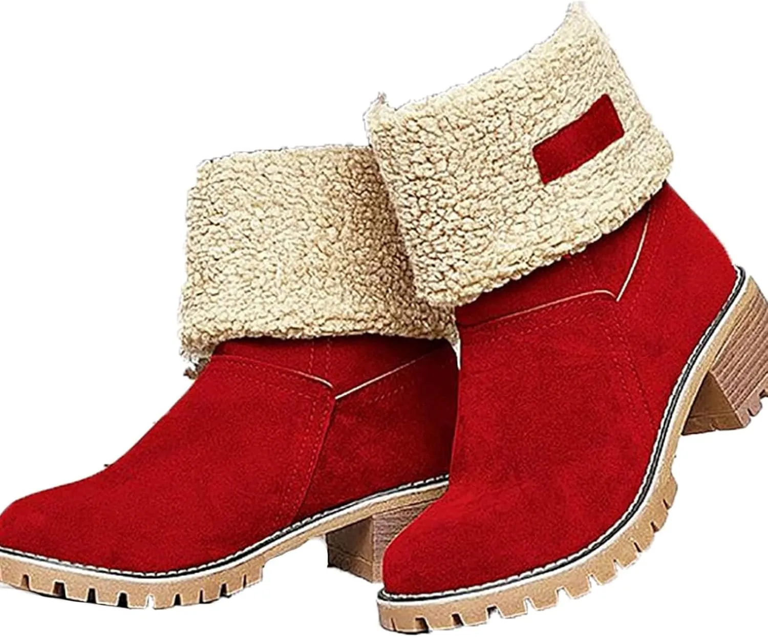LELEBEAR Libiyi Boots, Libiyi Seniors' Chunky Heel Winter Boots, Libiyi Women's Chunky Heel Round Toe Snow Boots for Seniors