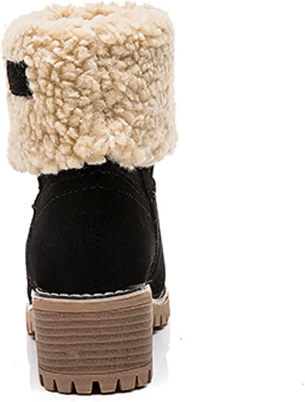 LELEBEAR Libiyi Boots, Libiyi Seniors' Chunky Heel Winter Boots, Libiyi Women's Chunky Heel Round Toe Snow Boots for Seniors