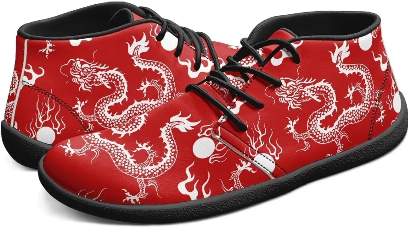 Low Top Shoes for Men PU Leather Barefoot Shoes Wide Toe Walking Shoes Zero Drop Non Slip Csual Sports Sneakers US 5-14